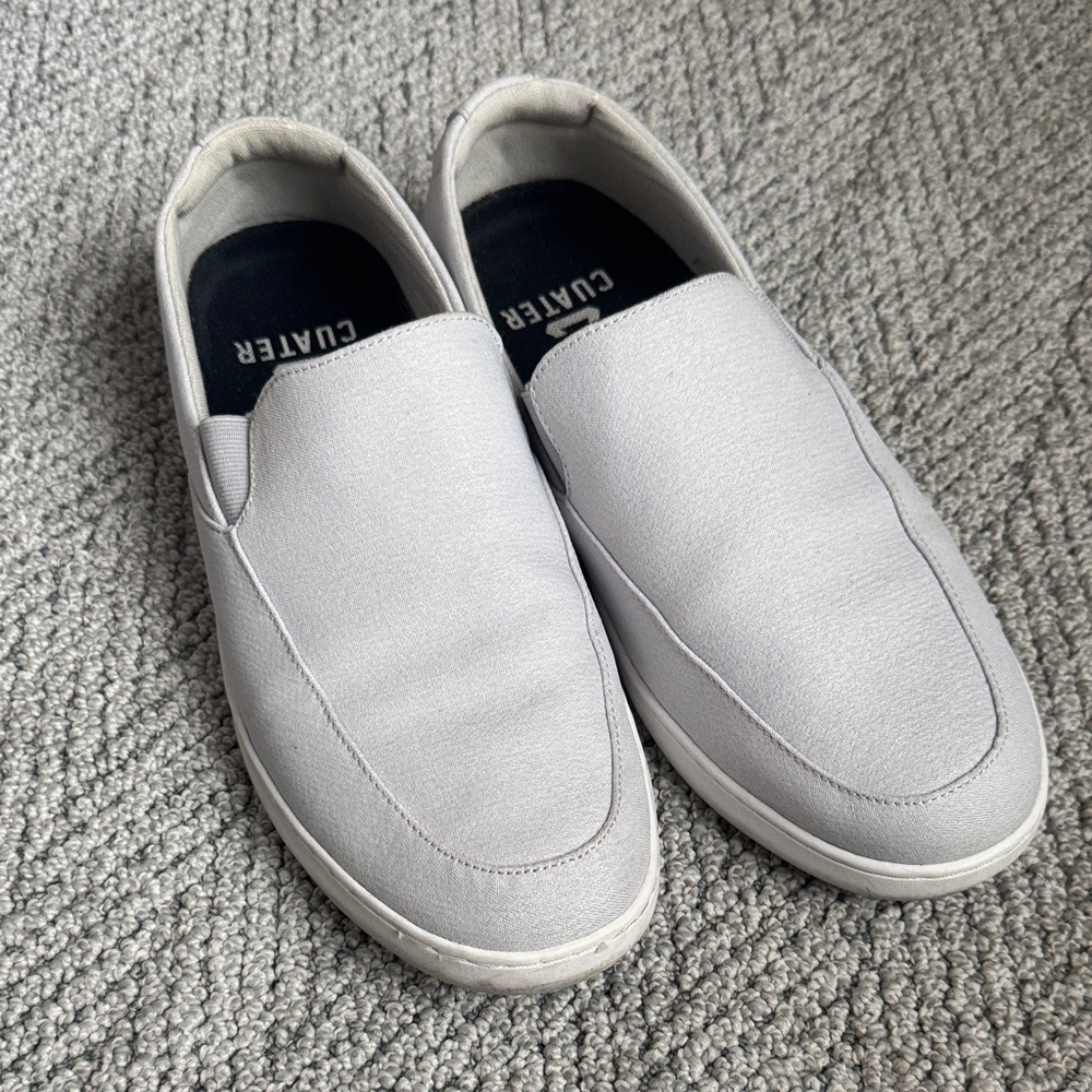 Clae Men's Light Gray Slip-On Loafers
